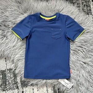 Sunuva Unisex Youth Navy Short Sleeve Rashguard Swim Top Size 5T ($66)